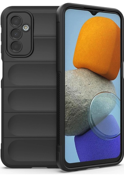 Ilkeshop Newface Samsung Galaxy Uyumlu M23 Kılıf Optimum Silikon - Siyah Sıyah