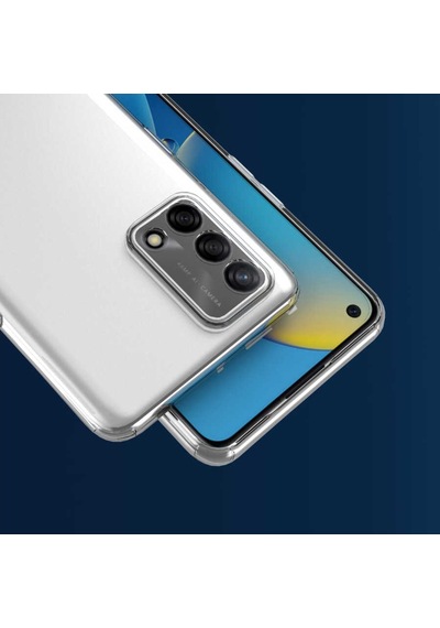 Oppo A74 4G Kılıf Zore Kamera Korumalı Süper Silikon Renksiz
