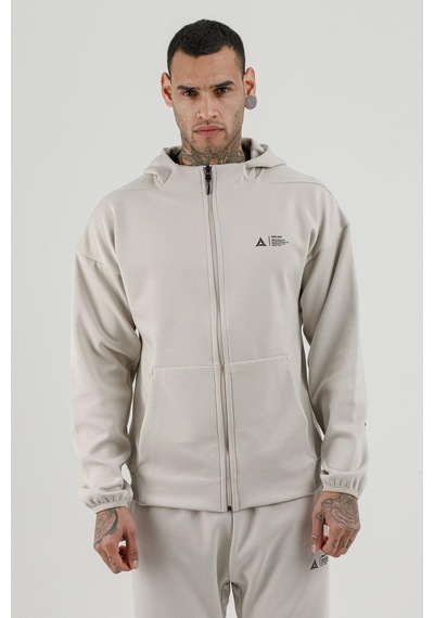 Air Life Tam Boy Fermuarlı Erkek Kapüşonlu Sw 180010 Taş
