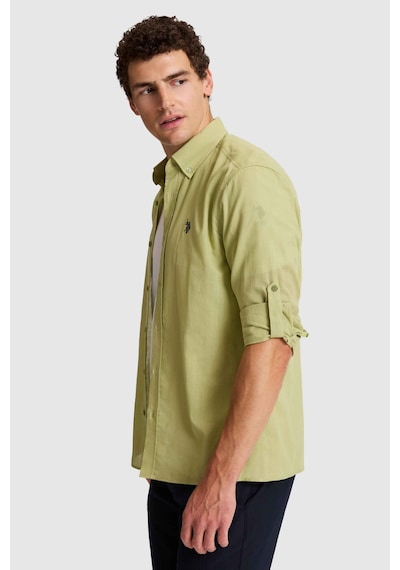 U.S. Polo Assn. U.s. Polo Assn. Erkek Çağla Gömlek Basic 50324660-vr016 Cagla