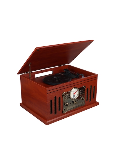 Magicvoice F39 Retro Vintage Çanta Pikap - Cd - Kaset - Radyo - Bluetooth - Aux - Usb Mp3 Çalar
