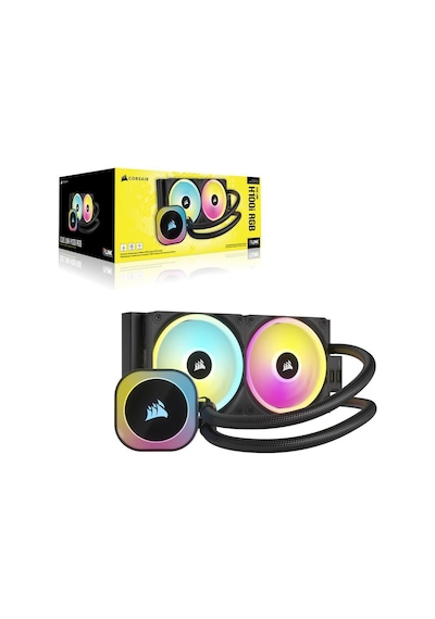 Corsair İcue Lınk H100i Rgb Cw-9061001-ww 240mm Siyah İşlemci Sıvı Soğutucu