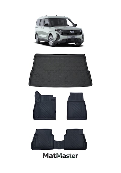 Ford Courier 2025 Model 5d Premium Ekstra Havuzlu Paspas Ve Bagaj Havuzu Set