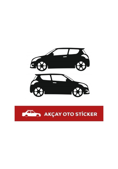 (2 Adet Set) Suzuki Swift Sticker Swift Gölge Sticker Oto Sticker
