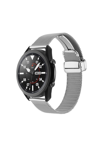 Xiaomi Amazfit Pace Uyumlu Krd-85 22mm Metal Zore Kordon Rose Gold