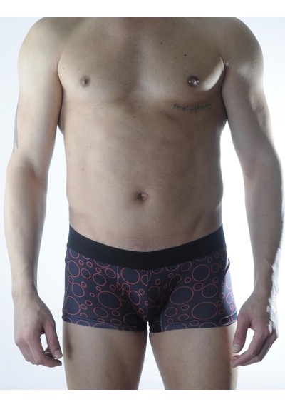 Don Moris Erkek Daire Desenli Boxer Lacivert