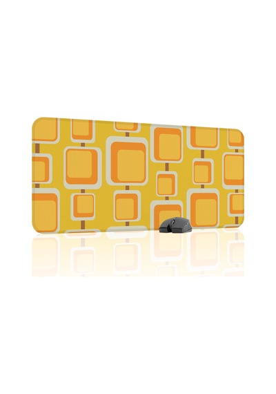 Retro 60 Lar Kaymaz Dikişli Kauçuk Oyuncu Mousepad V4 - 90x40 Xxl Gaming Mouse Pad Fare Altlığı