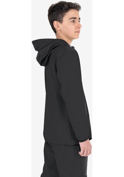 Lescon Siyah Çocuk Fermuarlı Kapüşonlu Sweatshirt 23n-3101