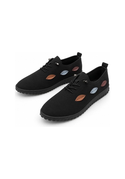 Dadwolf Rahat Yaprak Detaylı Akıllı Bağcıklı Esnek Rahat Comfort Kaydırmaz Taban Günlük Ayakkabı Siyah Dadwolf Rahat Yaprak Detaylı Akıllı Bağcıklı Esnek Rahat Comfort Kaydırmaz Taban Günlük Ayakkabı Siyah
