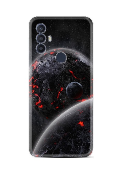 Tcl 30 Se Kılıf Excode Resimli Desenli Silikon Platinium Series Kara Dünya 1902