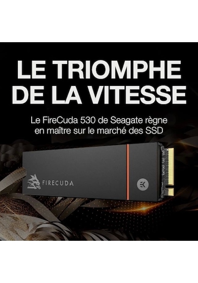 Seagate Firecuda 530 Ssd - Gen4 Heatsink 7300mb/s 500 Gb
