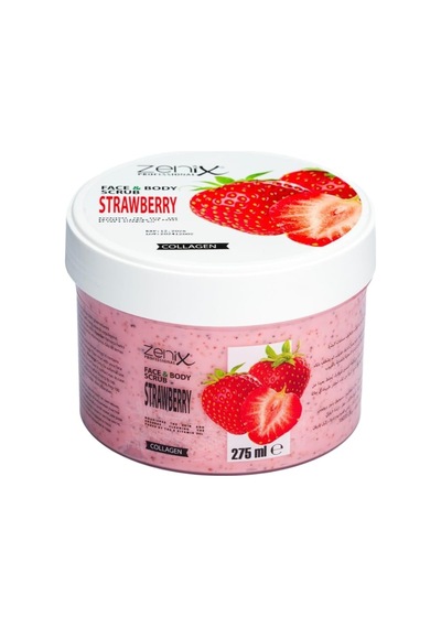 Professional Çilek Özlü Yüz Ve Vücut Peelingi, Kolajenli, 275 Ml