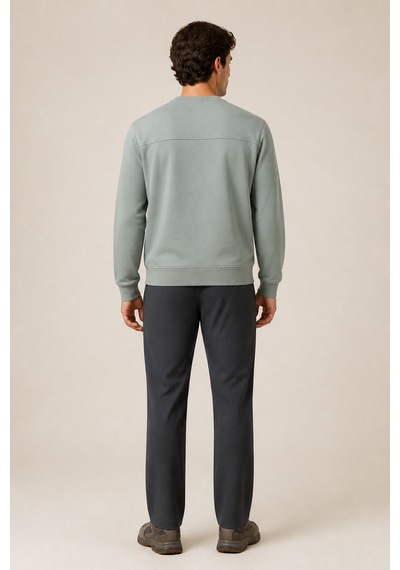 Redline Steni Yeni Sezon Erkek Regular Fit Kışlık Bisiklet Yaka Sweatshirt Mint