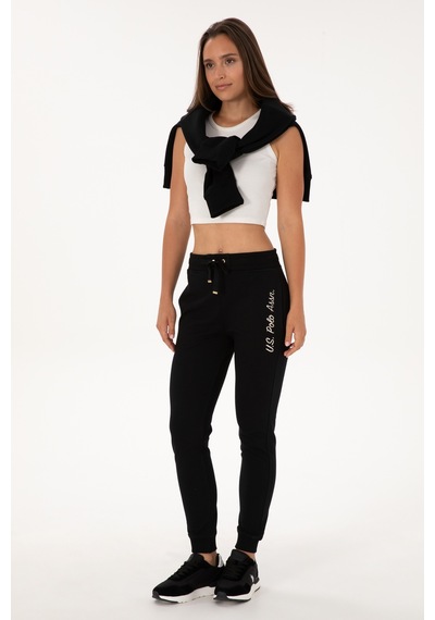 U.S. Polo Assn. Kadın Siyah Jogger Eşofman Altı 50314364-VR046