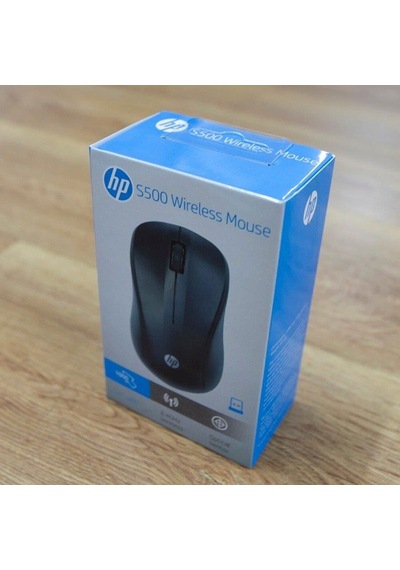 Hp S500 1200dpı 2.4ghz Wireless Usb Siyah Kablosuz Mouse Pil İçinde Diğer