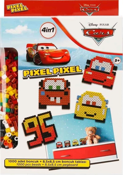 4in1nessiworld Cars Pixel Pixel Boncuk Aktivite Ve Oyuncak Seti