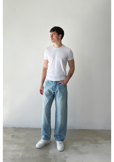 Flaw Eskitme Model Regular Jean-29103 Buz Mavi