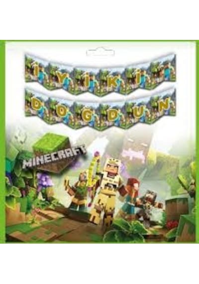 Minecraft Temalı İyi Ki Doğdun Banner Tüm Yaşlar