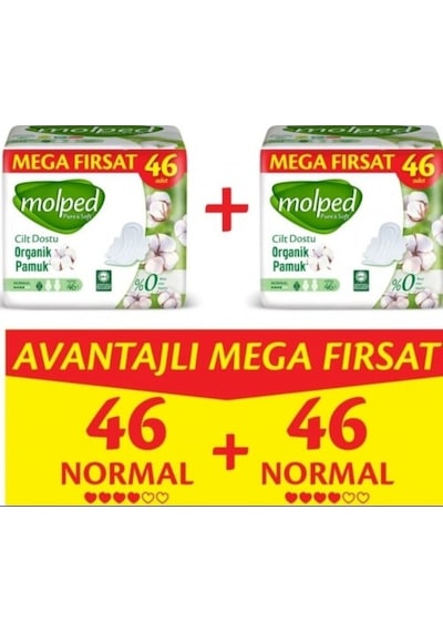 Molped Pure Soft Normal Avantajlı Mega Fırsat Paketi 46 Lı X 2 A PKT.MOLPED.035