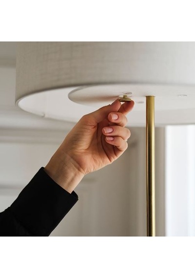 Ikea Stockholm 2025 Yer Lambası, Beyaz-pirinç, 159 Cm Diğer