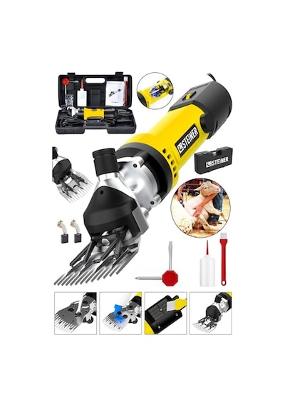 Alman 9900 W Devir Ayarlı Çift Soğutmalı Bakır Sargılı Çelik Şanzıman Koyun Kırpma Kırkma Makinesi