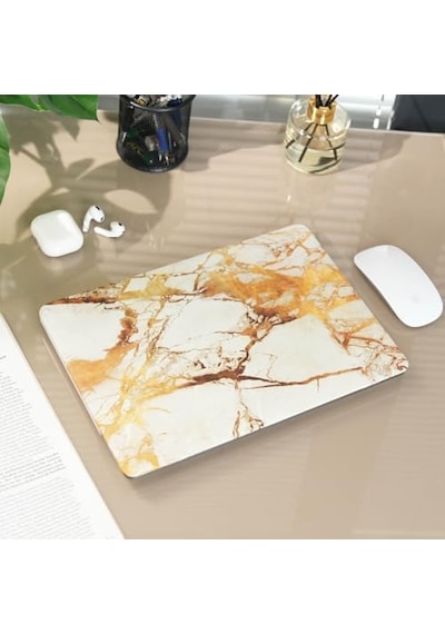 Macbook Pro Kılıf 13inç Marble A1278 Eski Ethernetli Model 2008-2012 İle Uyumlu Marble 03