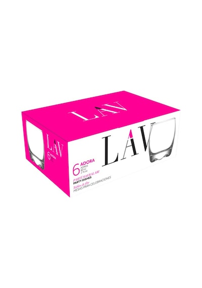Lav Adora Cam Likör Bardağı 6'lı 80 ml (Şerbet Bardağı , Mini Tatlı Servis )