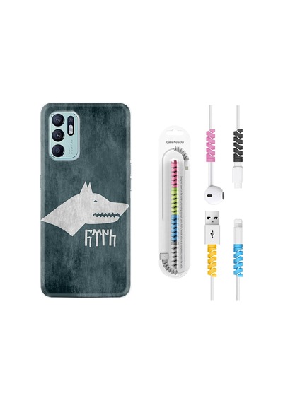 Oppo Reno6 Kılıf Kablo Koruyuculu Göktürk 2 14Mate10Lite