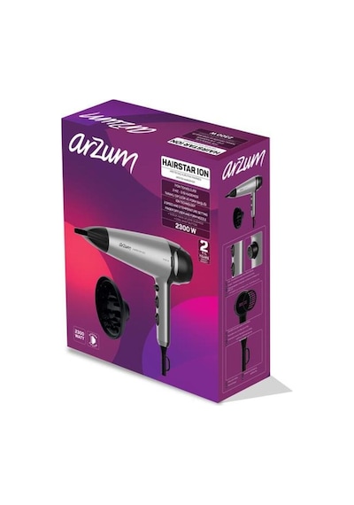 Hairstar Ion Difüzörlü Saç Kurutma Makinesi 2300w Gri - Ar5119