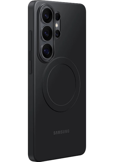 Samsung Galaxy Uyumlu S26 Ultra Silikon Magnet Kılıf Siyah