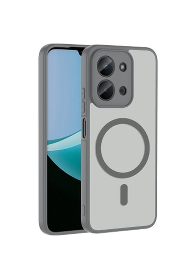 Xiaomi Redmi 15c Kılıf M-safe Şarj Özellikli Zore Babet Kapak Xiaomi Redmi 15c Zore - Gri