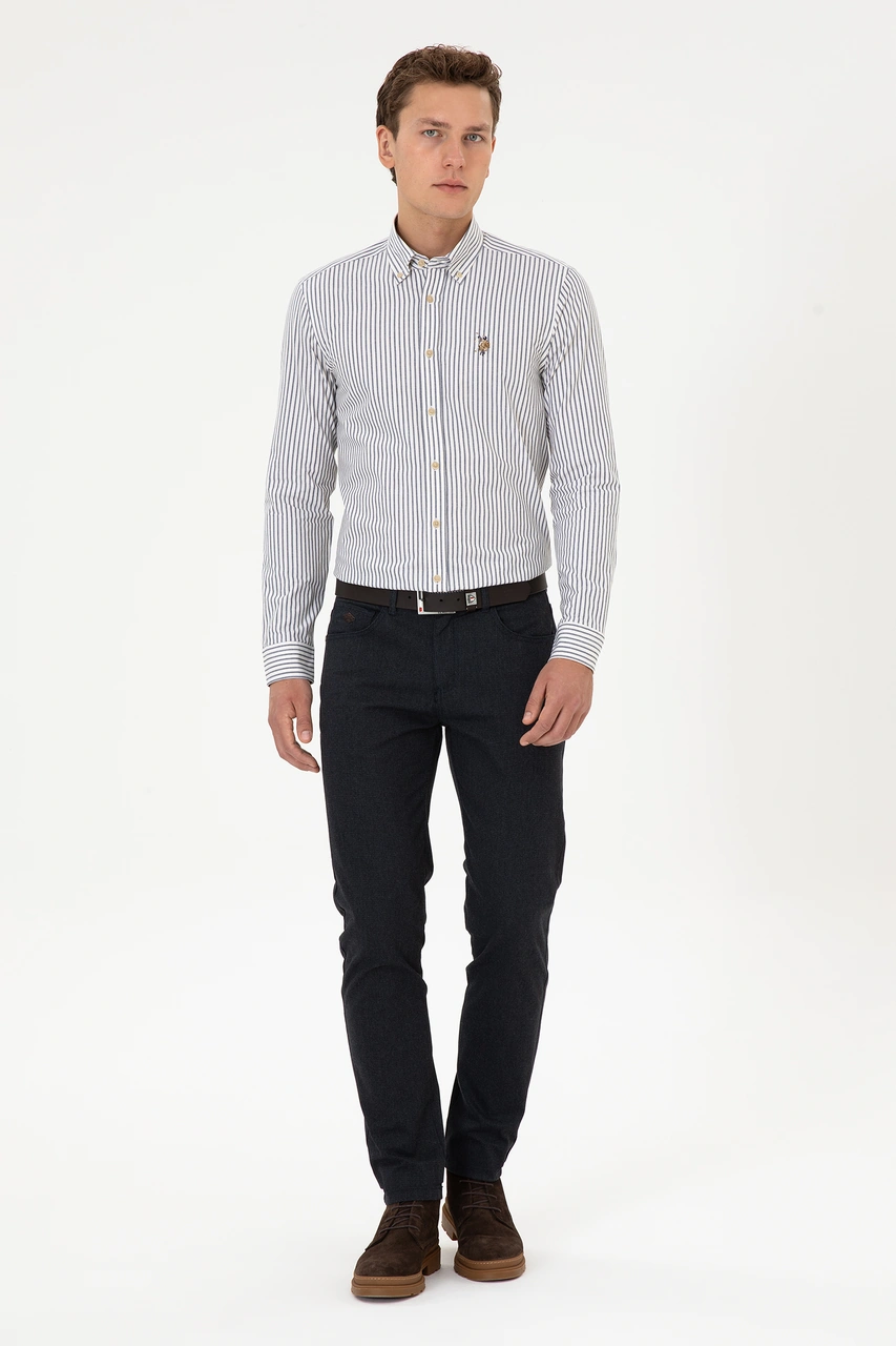 U.S. Polo Assn. Erkek Lacivert Slim Fit Kanvas / Chino Pantolon 50311608-VR033 U.S. Polo Assn. Erkek Lacivert Slim Fit Kanvas / Chino Pantolon 50311608-VR033