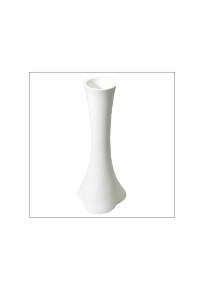 Uzun Fil Ayağı 40 Cm Beyaz Vazo