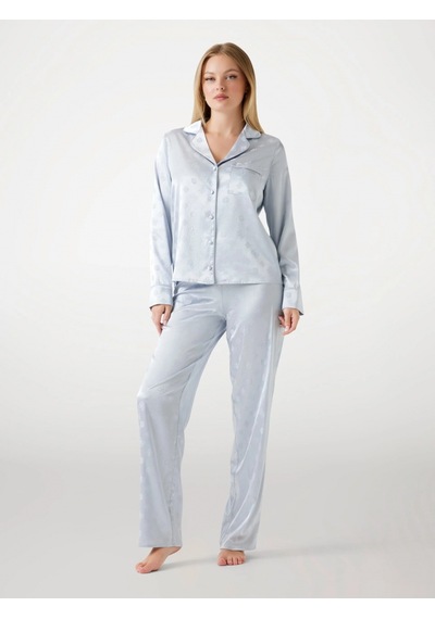 Guess Sylvie Kadın Mavi Pijama Seti O5bx05w4732-fbcw Mavi