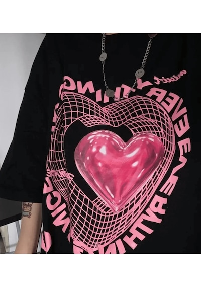 Y2k Everything Nice Yazılı T-shirt 001