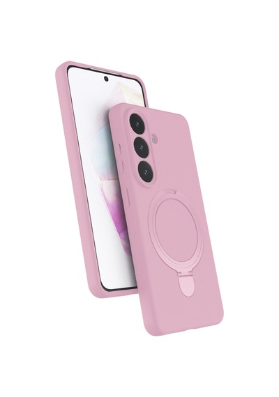Samsung Galaxy Uyumlu S26 Plus Regal Magsafe Standlı Kapak - Açık Pembe Bz8683140917951