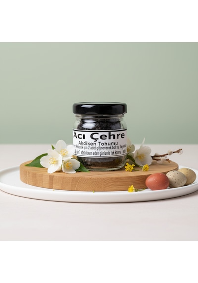 Çeçen Baharat Acı Çehre Tohumu Akdiken Tohumu Cam Kavanoz 14 Gr
