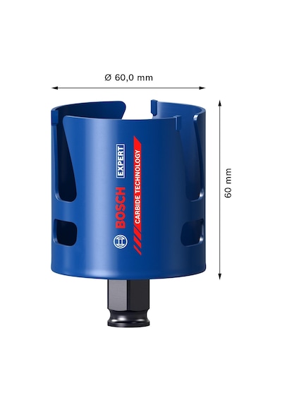 Bosch Expert Construction Material Delik Açma Testeresi 60 X 60 MM - 2608900466