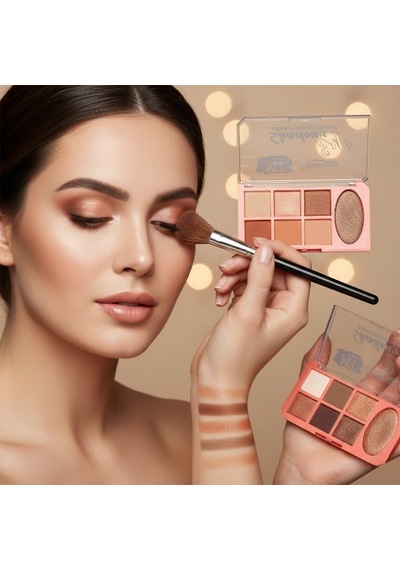 Premium Çantada Taşınır Gece Makyajı Seyahat Seti 7 Renk Far Paleti - 3'lü Set Belirtilmemiş