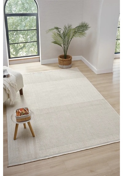Seyran Halı Loopy 622 Krem %50 Polyester - Polipropilen Yolluk