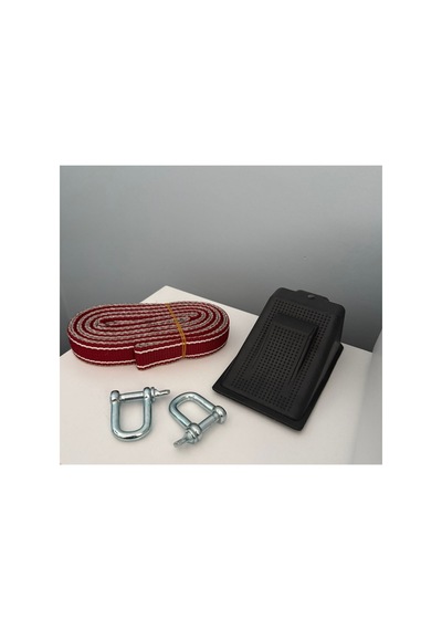 Araç Çekme Halatı 3 Mt / 3 Ton + 2 Adet Demir Mapa Takoz Hediyeli