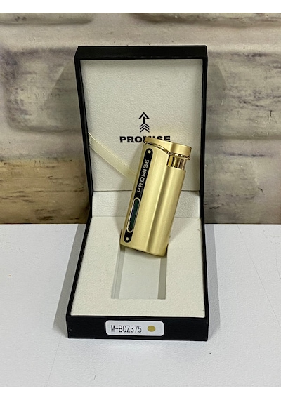 Promise Marka Sarı Gold Renk Gaz Göstergeli Gazlı Kişiye Özel Çak