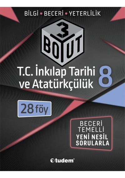 8 Sınıf Inkilap Tarihi 3 Boyut Soru Bankası Tudem Yayınları