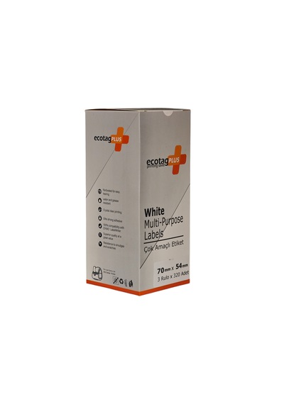 Ecotagplus Dymo Muadili Etiket - 70 Mm X 54 Mm - 5 X 320 Adet - Eko Paket - 99015 1