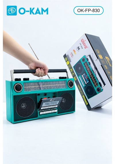 O-kam Fp-830 Bluetooth Kasetçalarlı Dört Bant Retro Radyo