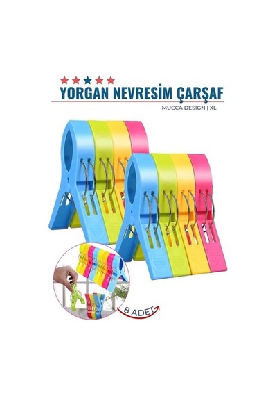 Transformacion Xl Yorgan Nevresim Çarşaf Mandalı 8 Adet Mucca Design 718221 Bej