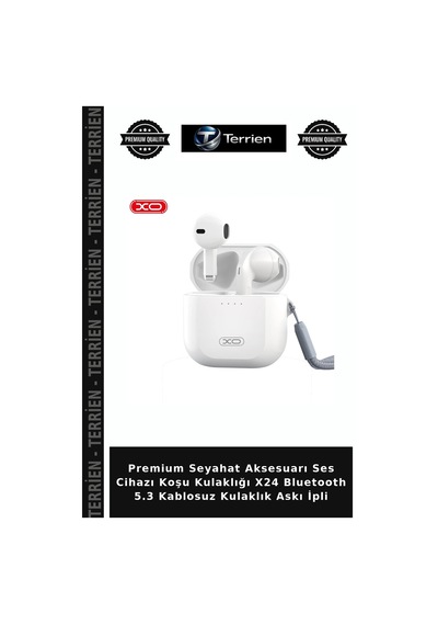Premium Seyahat Aksesuarı Ses Cihazı Koşu Kulaklığı X24 Bluetooth 5.3 Kablosuz Kulaklık Askı İpli