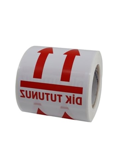 70mm X 80mm Dik Tutunuz Etiketi, 250 Adet Rulo 10