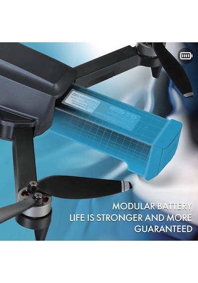 L700pro Fırçasız Motor Rc Quadcopter Gps Drone Hava Fotoğrafçılığı İçin Hd 4k Çift Kamera Katlanır