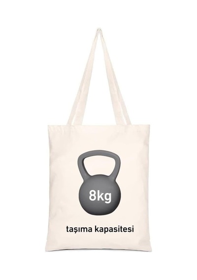 Kaktüs Temalı Bez Omuz Çantası Pinterest- 35x40 Cm Çok Renkli